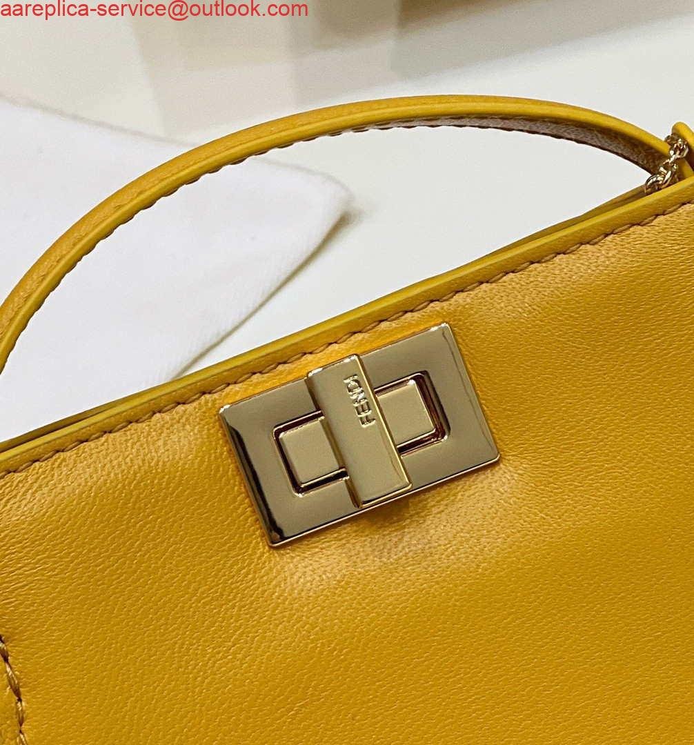 Replica Fendi 7AR993 FENDI PICO PEEKABOO Charm 8385 Yellow
