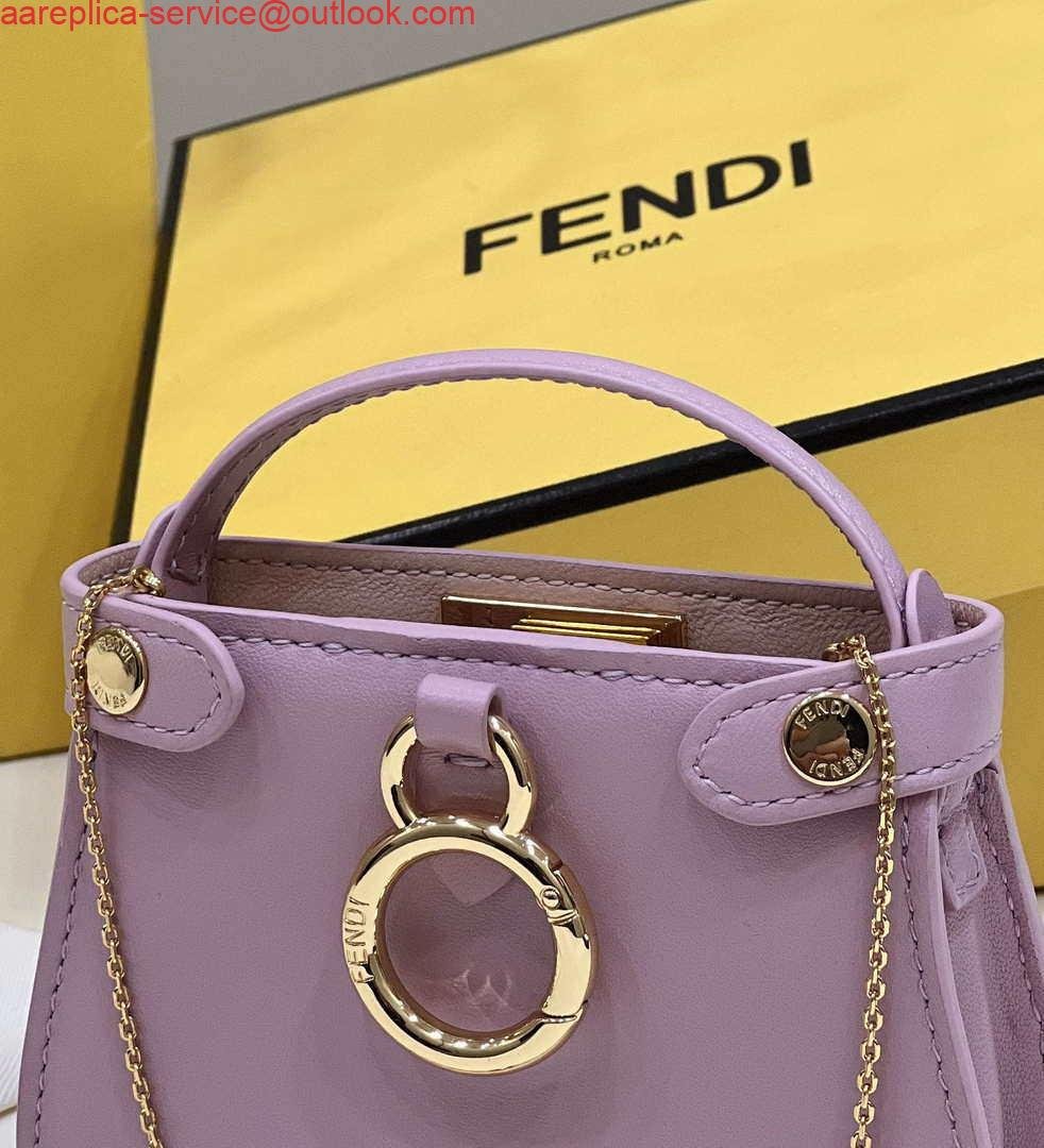 Replica Fendi 7AR993 FENDI PICO PEEKABOO Charm 8385 Purple