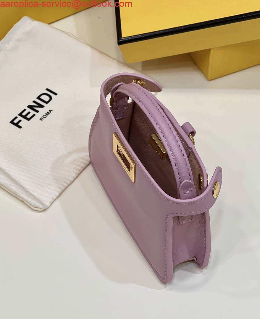 Replica Fendi 7AR993 FENDI PICO PEEKABOO Charm 8385 Purple
