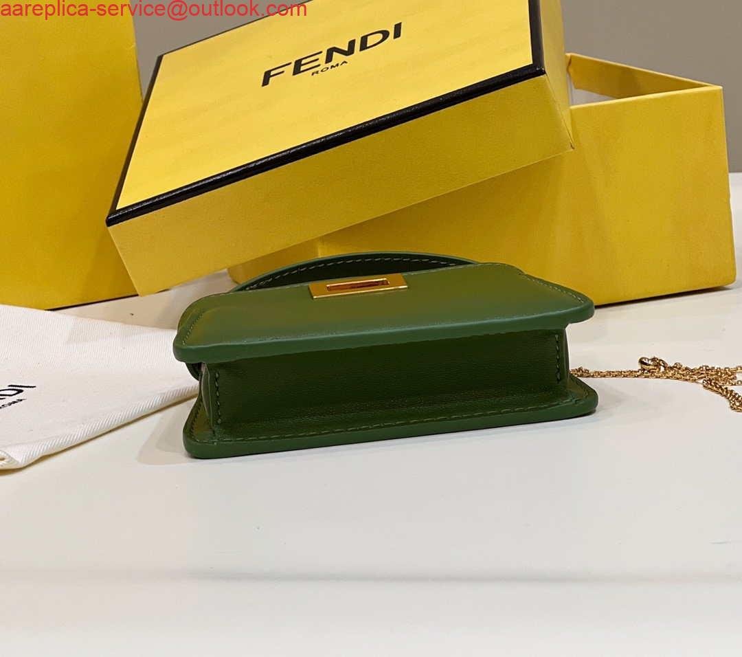 Replica Fendi 7AR993 FENDI PICO PEEKABOO Charm 8385 Green