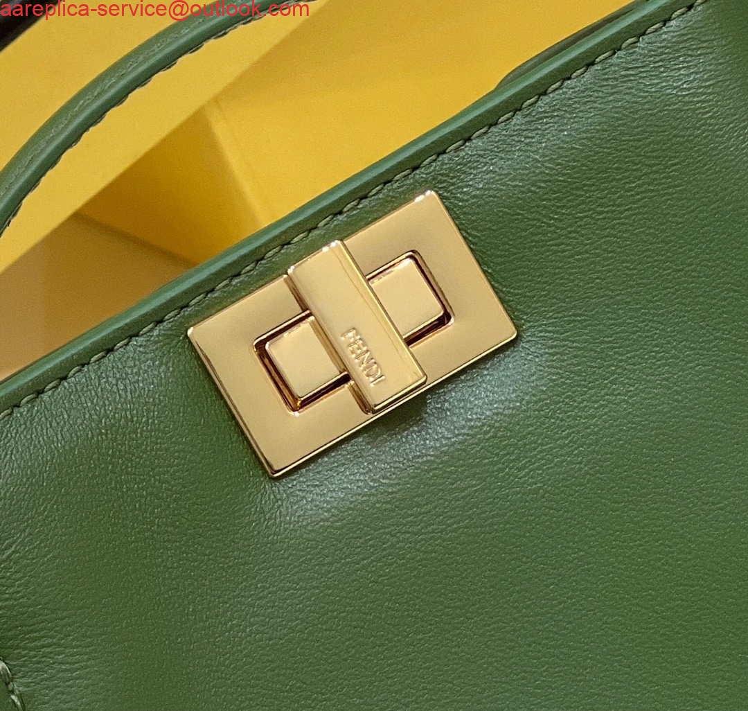 Replica Fendi 7AR993 FENDI PICO PEEKABOO Charm 8385 Green