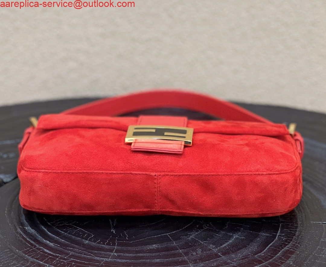 654d9c9d50810.jpg Replica Fendi 8339 Baguette Middle Age Solid Color Series Underarm Bag Red
