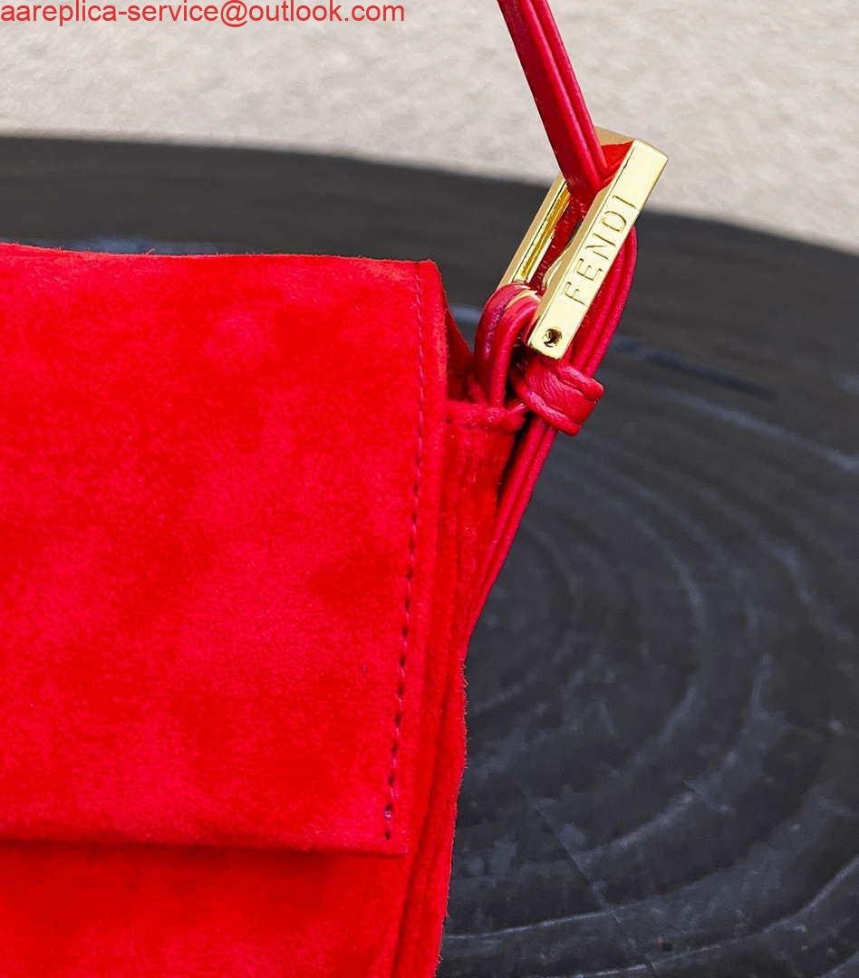 654d9ca082bcc.jpg Replica Fendi 8339 Baguette Middle Age Solid Color Series Underarm Bag Red