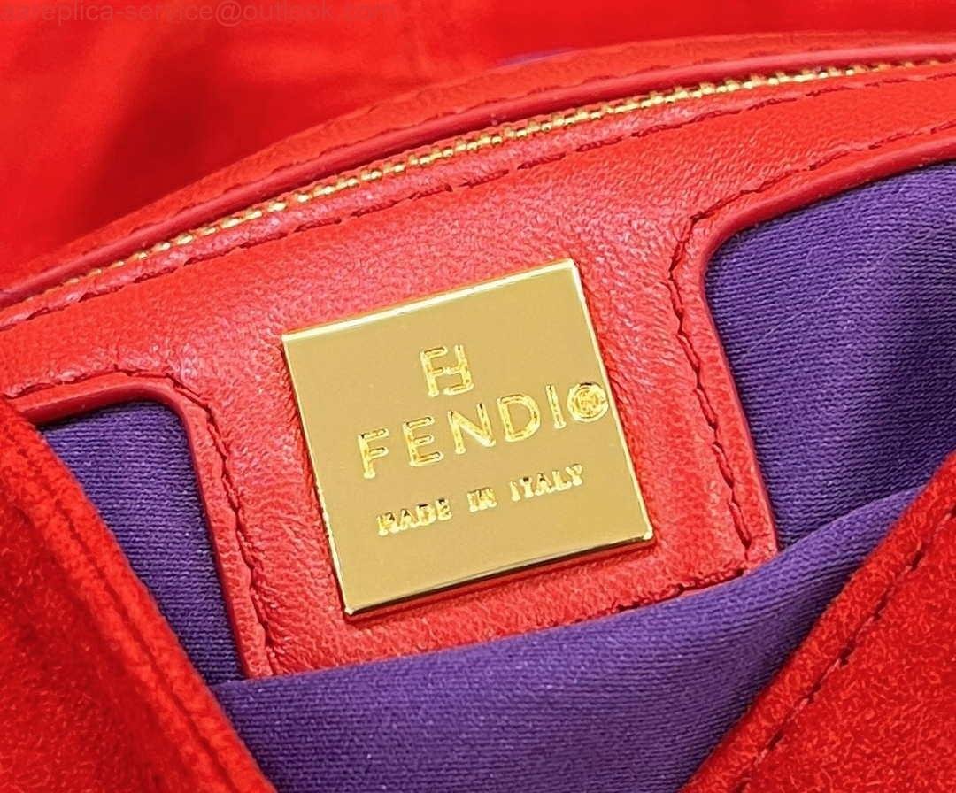 654d9ca3bfa90.jpg Replica Fendi 8339 Baguette Middle Age Solid Color Series Underarm Bag Red