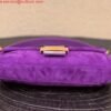 Replica Fendi 8339 Baguette Middle Age Solid Color Series Underarm Bag Purple