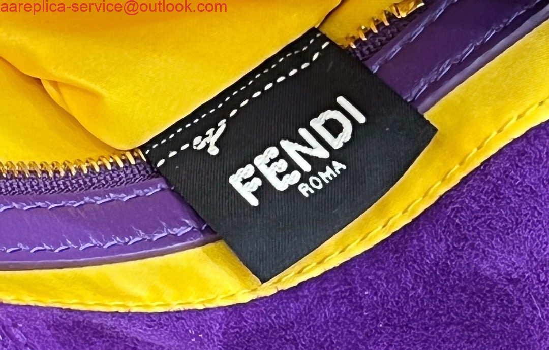 Replica Fendi 8339 Baguette Middle Age Solid Color Series Underarm Bag Purple