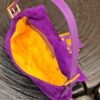 Replica Fendi 8339 Baguette Middle Age Solid Color Series Underarm Bag Purple