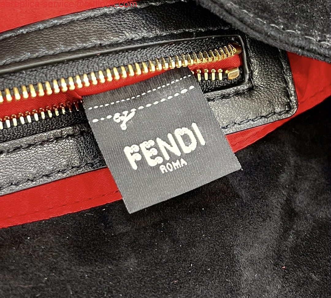 Replica Fendi 8339 Baguette Middle Age Solid Color Series Underarm Bag Black