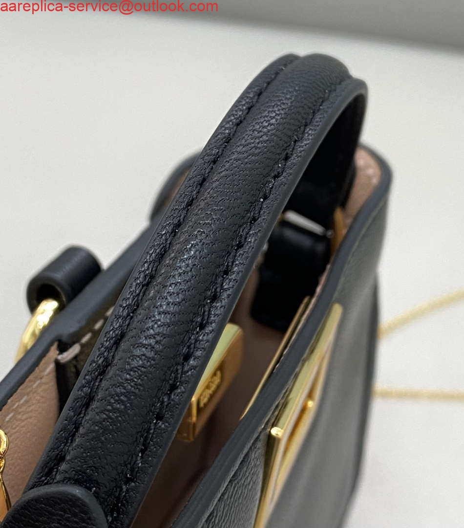 654d9ecad8d91.jpg Replica Fendi 7AR993 FENDI PICO PEEKABOO Charm 8385 Black