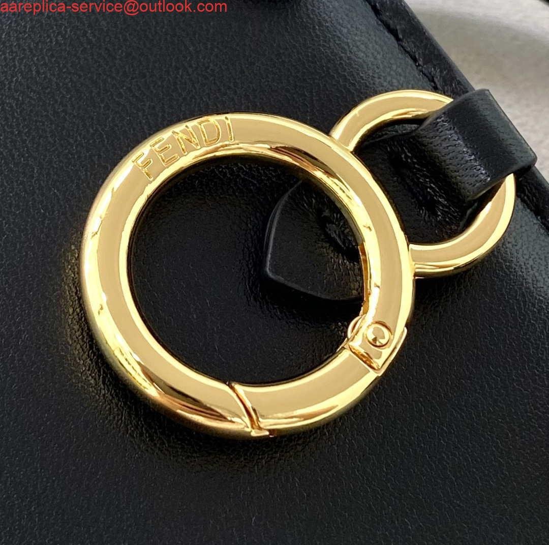 654d9ecc25746.jpg Replica Fendi 7AR993 FENDI PICO PEEKABOO Charm 8385 Black