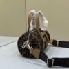 Replica Fendi 7VA570 Mini bag Brown FF fabric bag