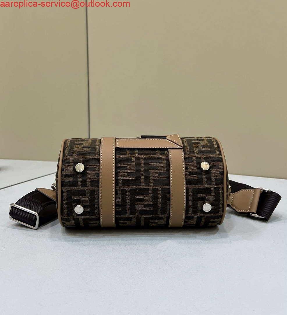 Replica Fendi 7VA570 Mini bag Brown FF fabric bag
