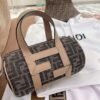 Replica Fendi 7VA570 Mini bag Brown FF fabric bag