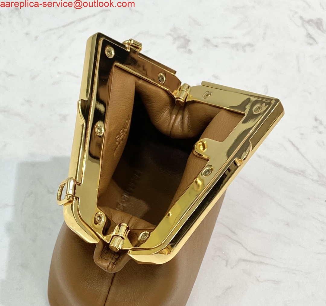 Replica Fendi 7AS051 Nano Fendi First Charm Charm in Brown nappa leather