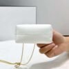 Replica Fendi 7AS051 Nano Fendi First Charm Charm in White nappa leather