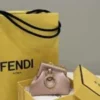 Replica Fendi 7AS051 Nano Fendi First Charm Charm in pink nappa leather