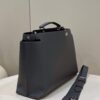 Replica Fendi 7VA529 Peekaboo ISeeU Medium Gray Leather Bag