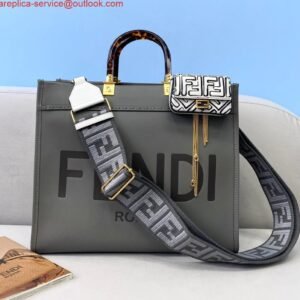 Replica Fendi 70213 Easy Baguette Leather Handbag Brown