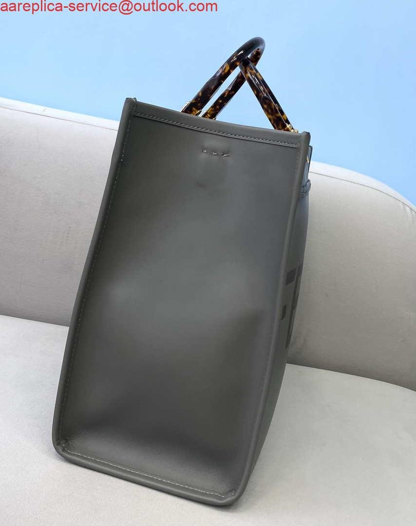 Replica Fendi 8BH386 Sunshine Medium Bag 8266S Dark Grey leather shopper