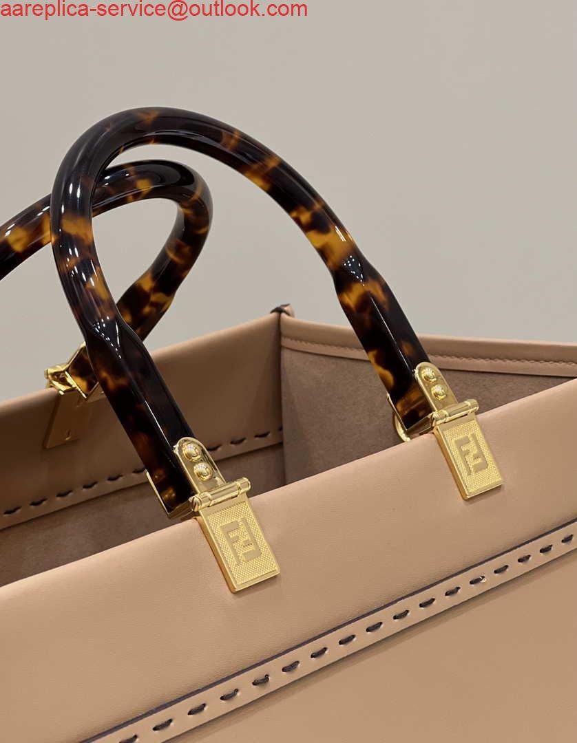 654da406e92ce.jpg Replica Fendi 8266S Sunshine Medium Bag 8BH386 Apricot leather shopper