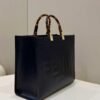 Replica Fendi 8266S Sunshine Medium Bag 8BH386 Black leather shopper