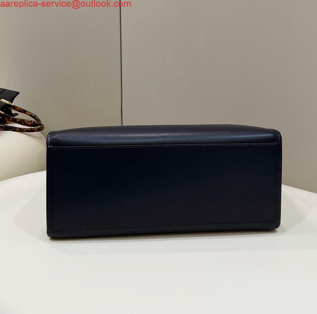 Replica Fendi 8266S Sunshine Medium Bag 8BH386 Black leather shopper