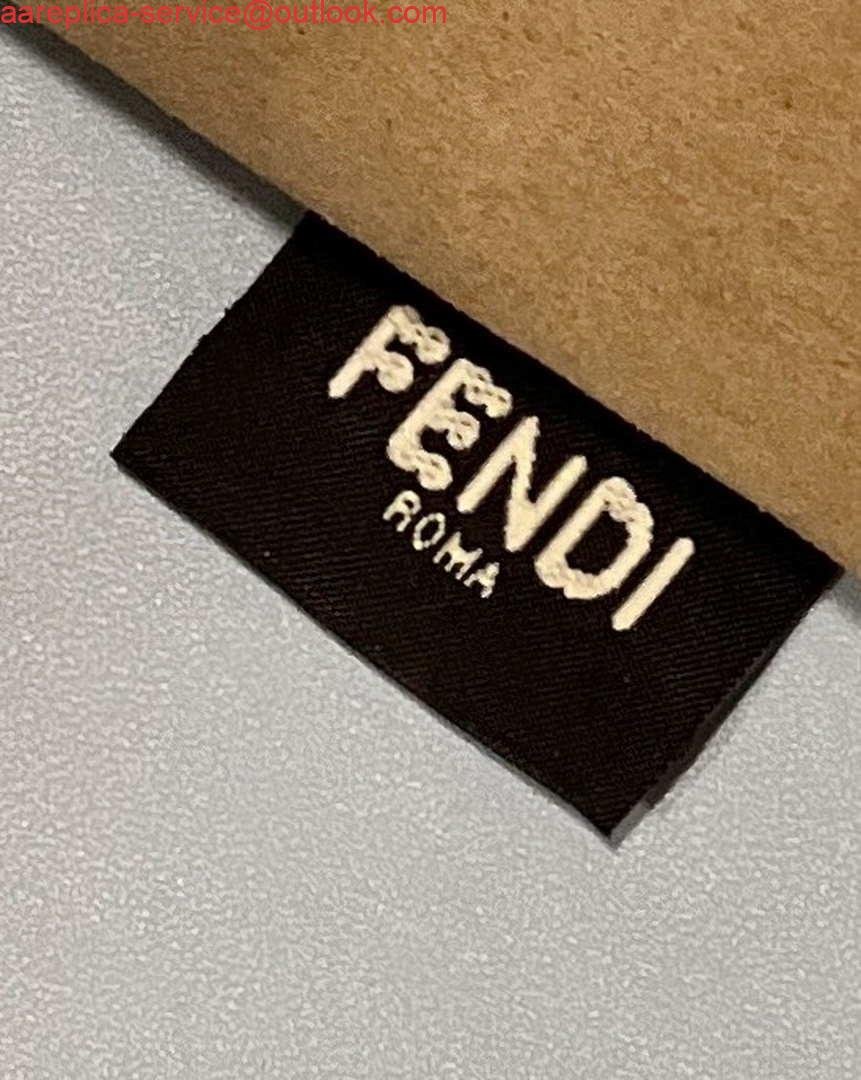 Replica Fendi 8266S Sunshine Medium Bag 8BH386 Light blue leather shopper