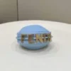 Replica Fendi 7AS089 Nano Fendigraphy Light blue leather Charm 80056S