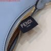 Replica Fendi 7AS089 Nano Fendigraphy Light blue leather Charm 80056S
