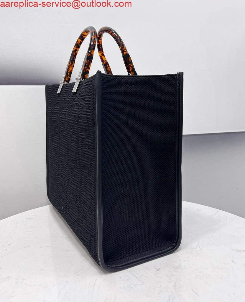 Replica Fendi 8BH386 Sunshine Medium Fendi Tote Bag 8258 Black