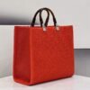 Replica Fendi 8BH386 Sunshine Medium Fendi Tote Bag 8258 Orange Red