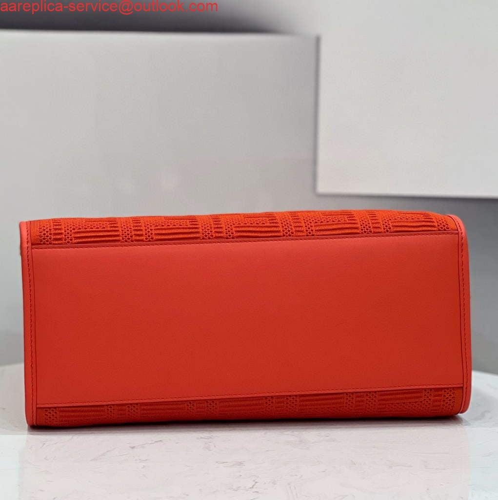 Replica Fendi 8BH386 Sunshine Medium Fendi Tote Bag 8258 Orange Red