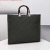 Replica Fendi 8BH386 Sunshine Medium Fendi Tote Bag 8258 Green