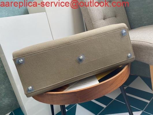 Replica Fendi 8BH374 FENDI PEEKABOO X-TOTE Light Green Canvas Bag