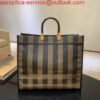 654dab3d8cffa.jpg Replica Fendi 8BH372 FENDI Large Sunshine Shopper Bag in Brown Fabric