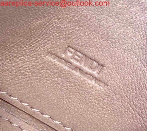 Replica Fendi 7AR844 Nano Baguette Charm Pink Canvas Charm