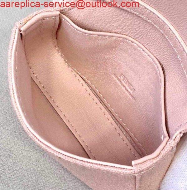 Replica Fendi 7AR844 Nano Baguette Charm Pink Canvas Charm