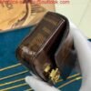 Replica Fendi 7AR844 Nano Baguette Charm Brown Nappa Leather