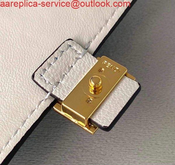 Replica Fendi 7AR844 Nano Baguette Charm Blue Nappa Leather