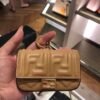 Replica Fendi 7AR844 Nano Baguette Charm Apricot Nappa Leather
