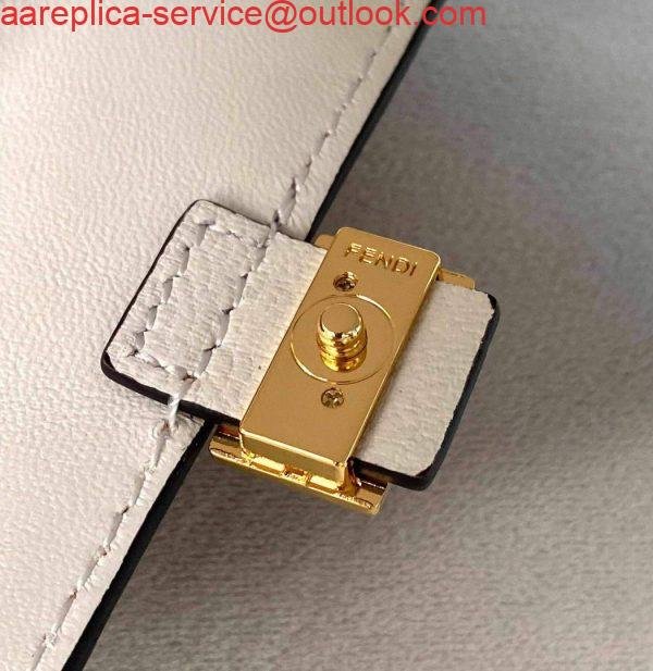 Replica Fendi 7AR844 Nano Baguette Charm Apricot Nappa Leather