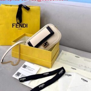 Replica Fendi 7AR844 Nano Baguette Charm Blue Nappa Leather