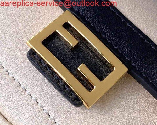 Replica Fendi 70213 Easy Baguette Leather Handbag White