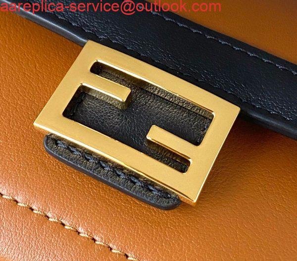 Replica Fendi 70213 Easy Baguette Leather Handbag Brown