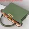 654daba0ee074.jpg Replica Fendi 70193 Peekaboo ISEEU MEDIUM Green Leather Bag