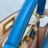 654dabaad4b14.jpg Replica Fendi 70193 Peekaboo ISEEU MEDIUM Blue Leather Bag