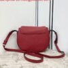 Replica Fendi 655 Fendi Moonlight Shoulder Saddle Leather Bag Red