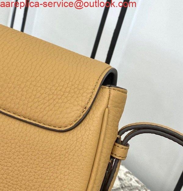 Replica Fendi 655 Fendi Moonlight Shoulder Saddle Leather Bag Brown