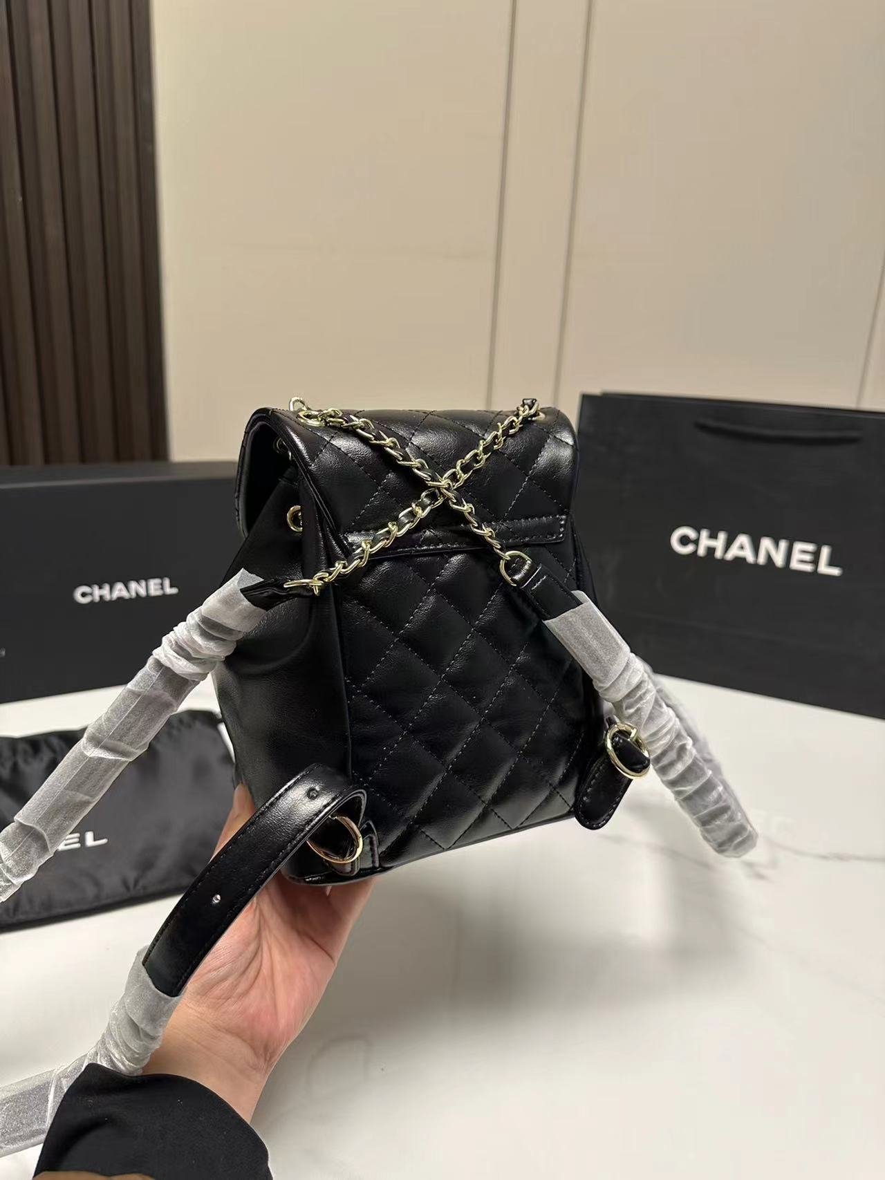 Replica 1:1 Mirror Chanel 7 Star Mini Duma BackpackAs2908
