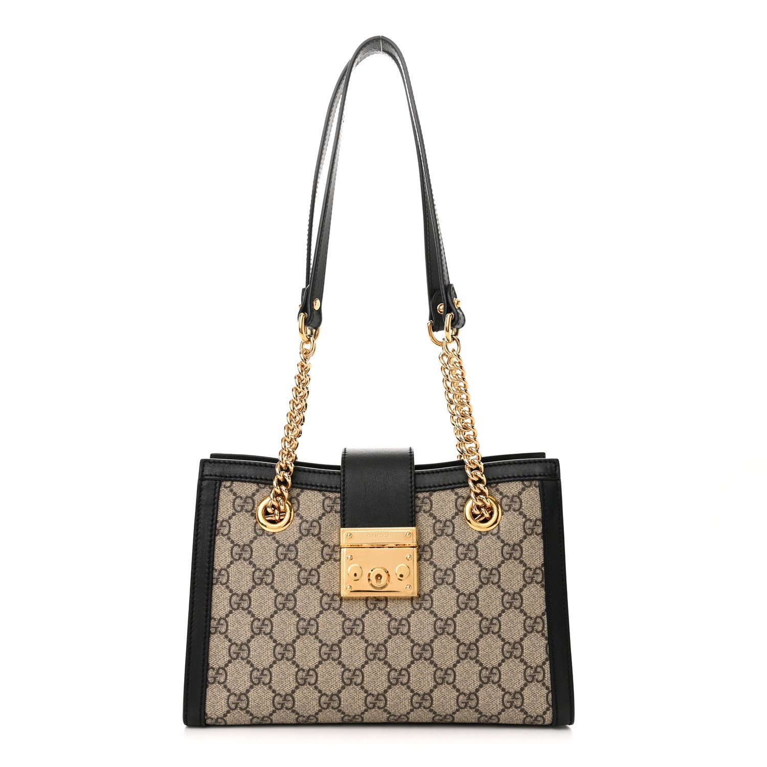 Replica Gucci 498156 Padlock GG Small Shoulder Bag Black